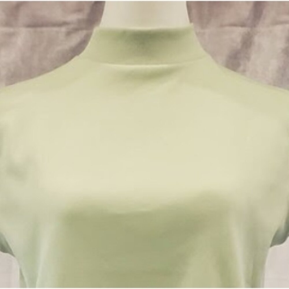 1970s Montgomery Wards Lime Green Sleeveless Top